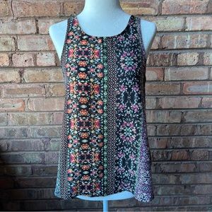 Xhilaration Printed Racerback Tank